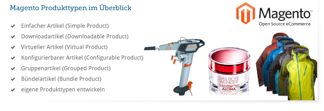 Magento Produkttypen Product Types