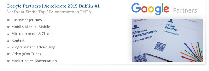 Google Partners Accelerate 2015 - Lemundo 2