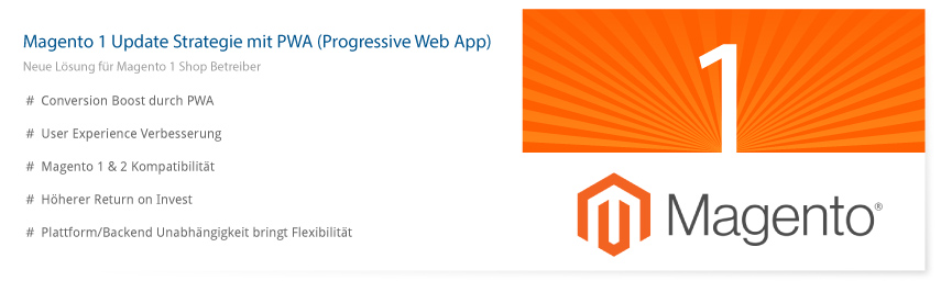 Magento 1 Update mit Vue Storefront PWA Frontend