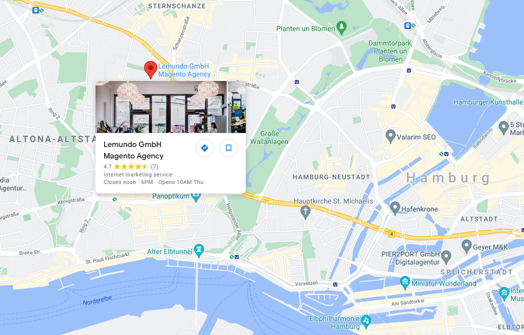 Lemundo Location Hamburg Büro Office - google maps