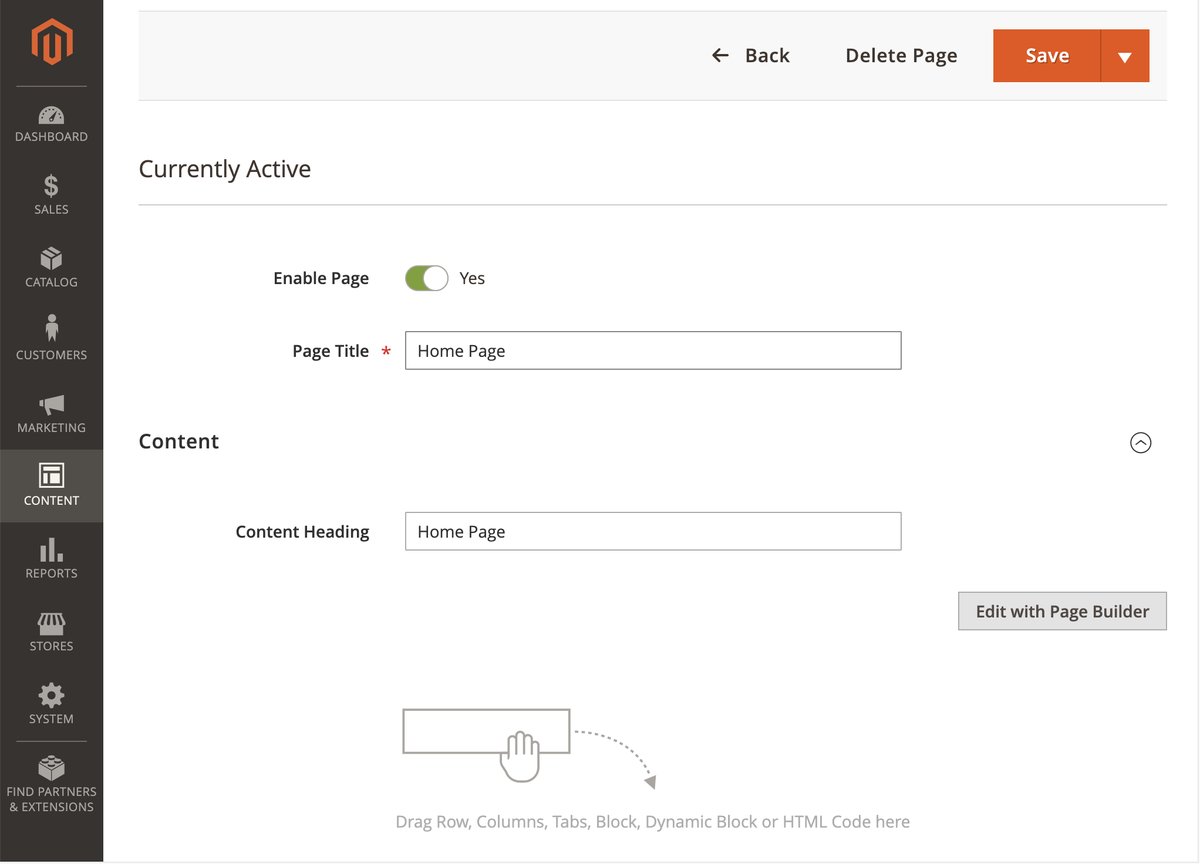 Magento Adobe Page Builder Commerce Screenshot 03