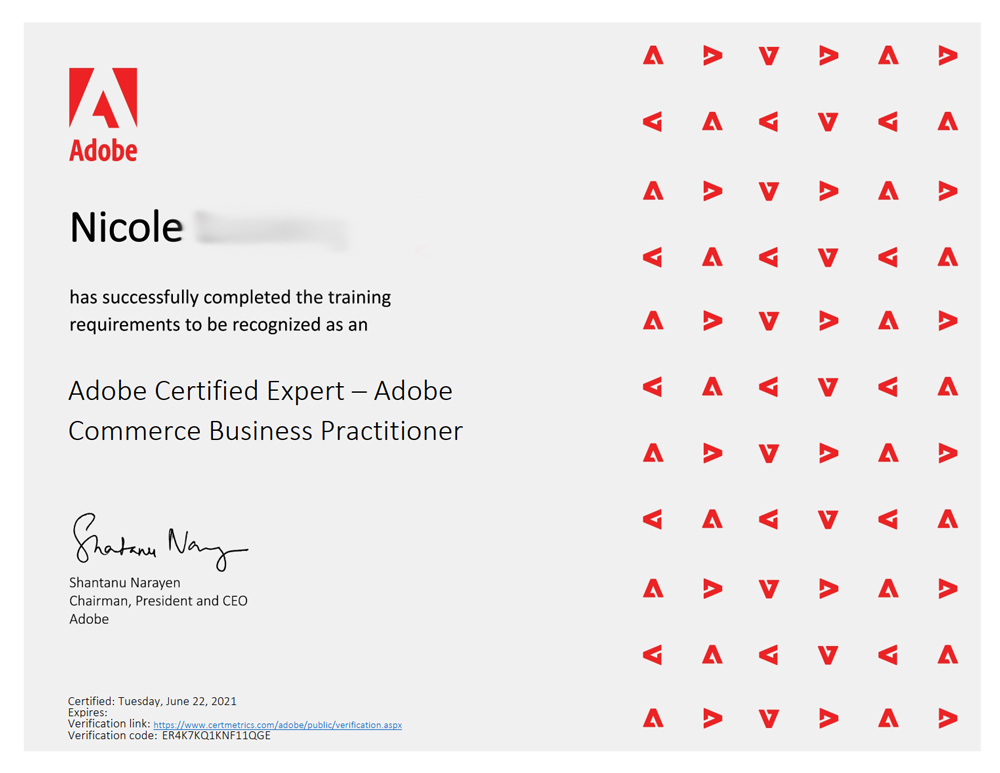 adobe certified expert adobe commerce business practicioner zertifizierung magento adobe