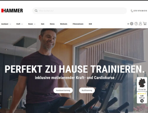 Hammer Fitnessgeräte – D2C Adobe Commerce Cloud Replatforming