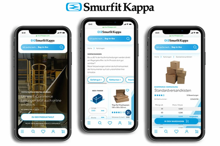 pwa headless ecommerce referenz b2b verpackungen smurfit kappa