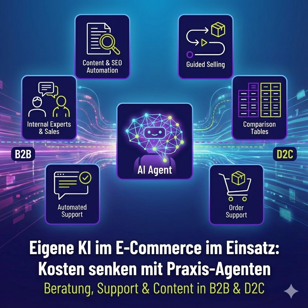 Abbildung verschiedene KI Agenten im E-Commerce