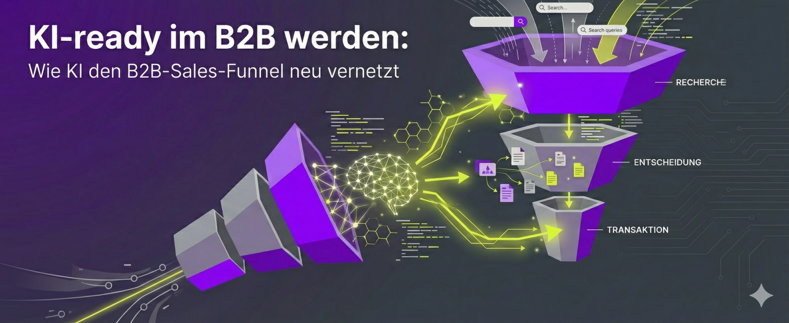 Beitragsbild mit Sales Funnel im KI Zeitalter